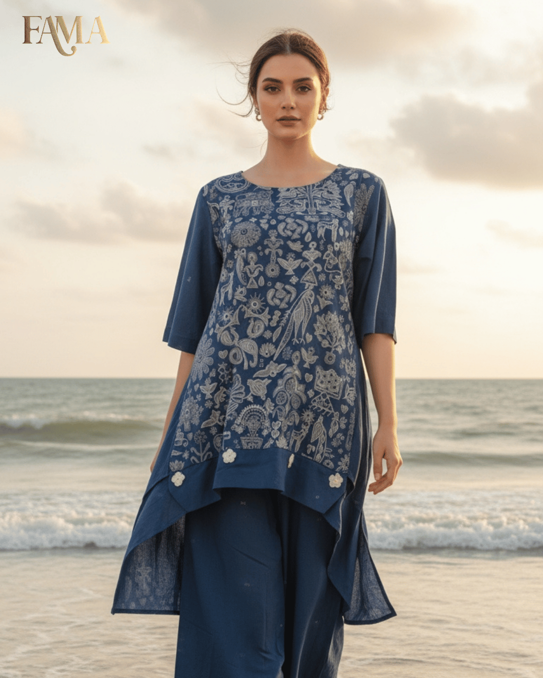 Indigo Heritage Co-ord Set S 12