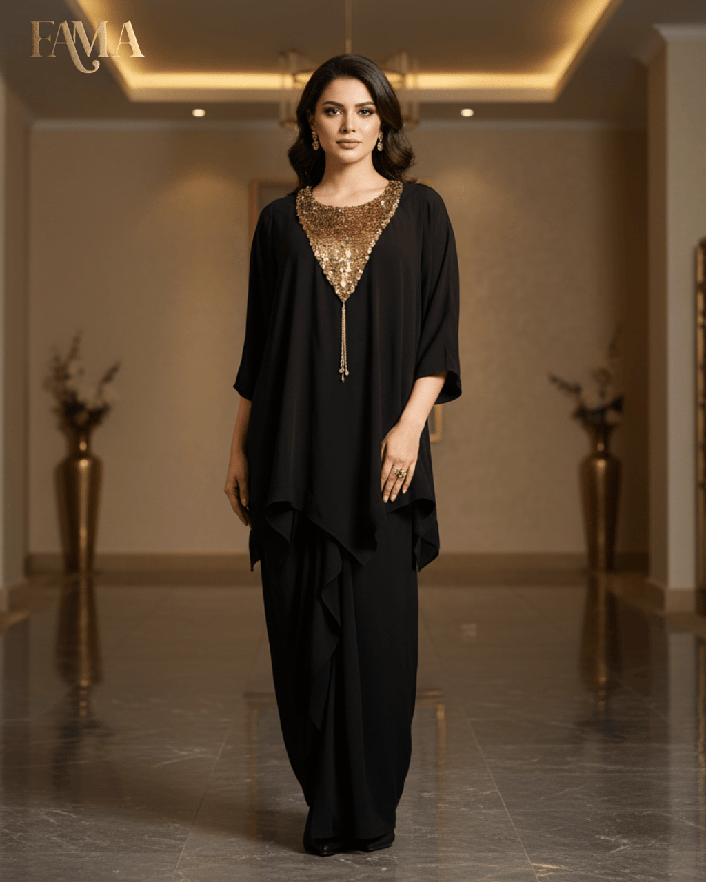 Midnight Grace Kaftan Set I 22