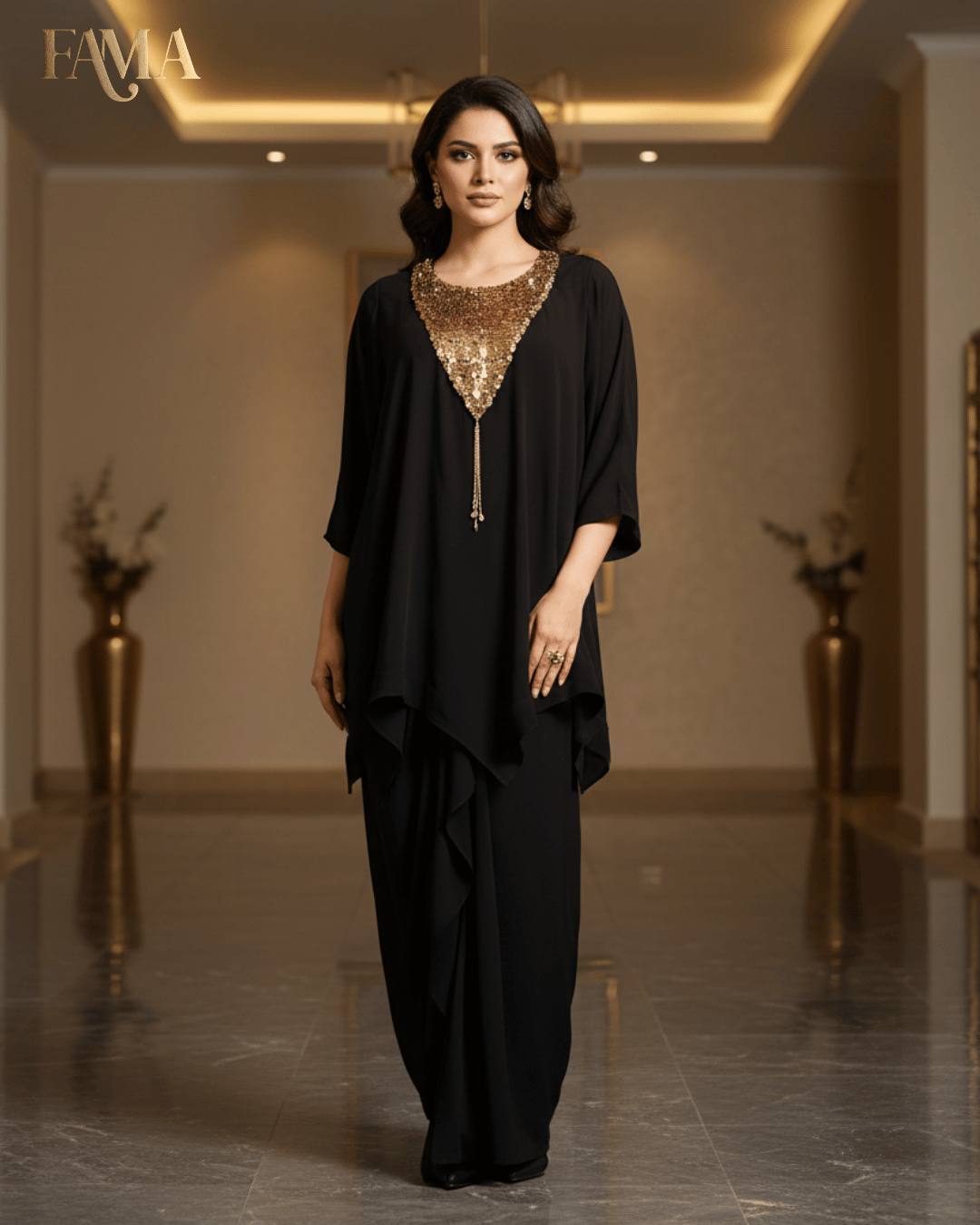 Midnight Grace Kaftan Set I 22
