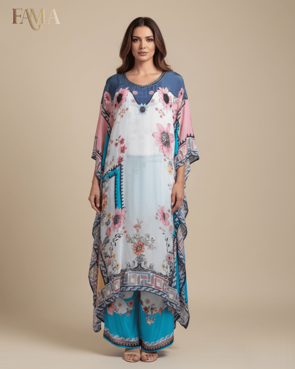 طقم قفطان أزور بلوم I 15