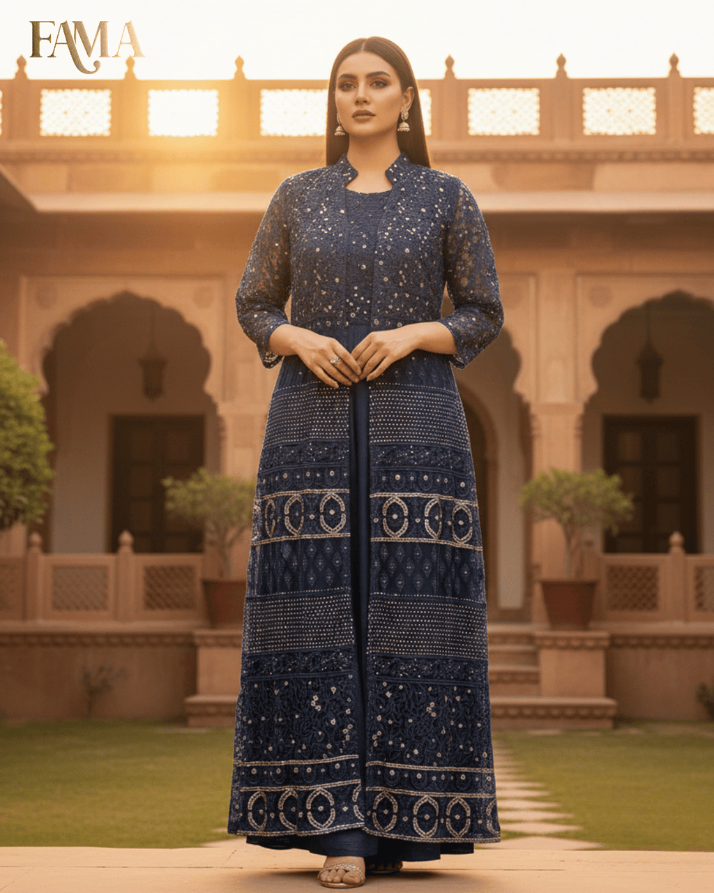 Midnight Heirloom Jacket Gown E 21