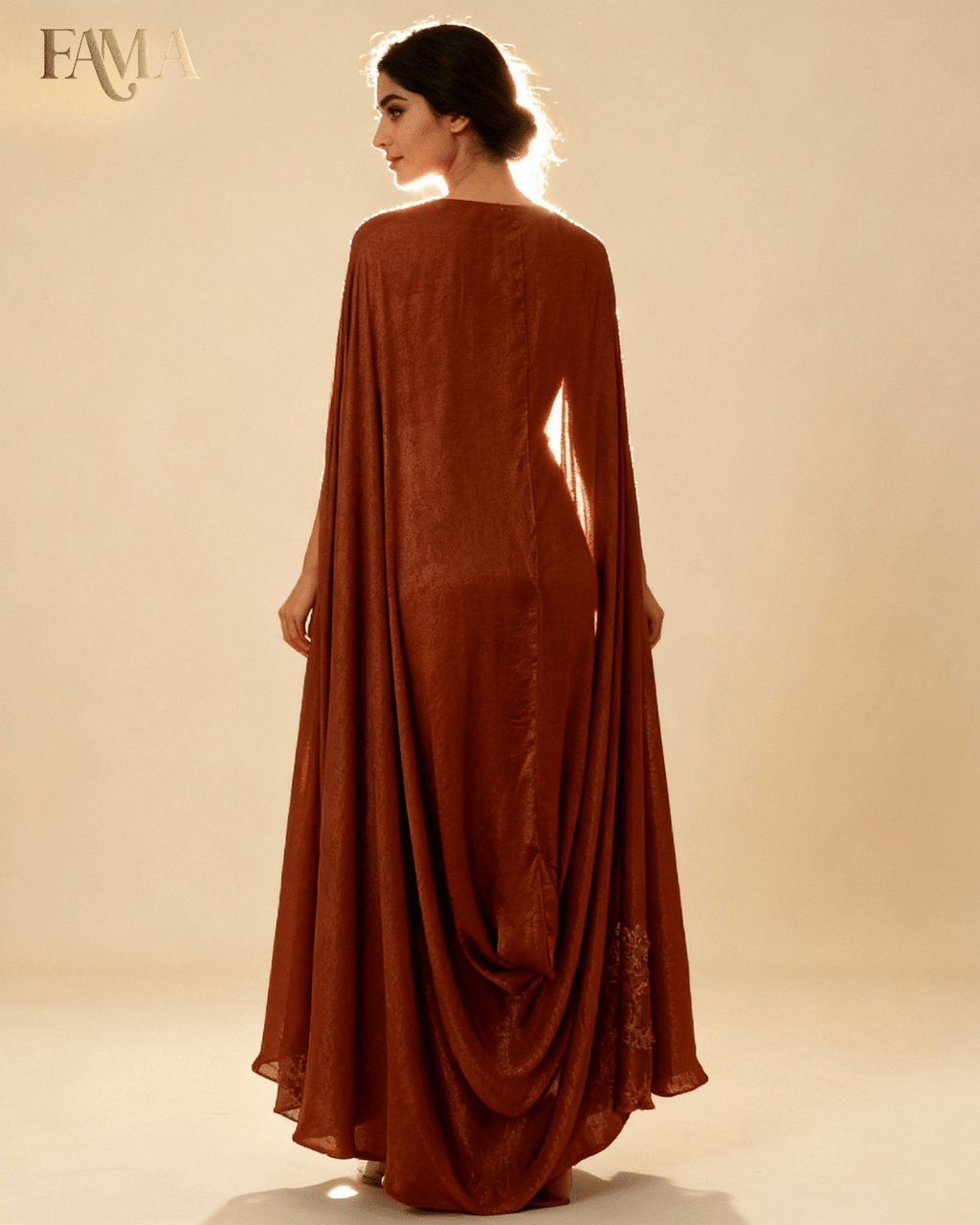 Amber Dune Cape Gown E 4