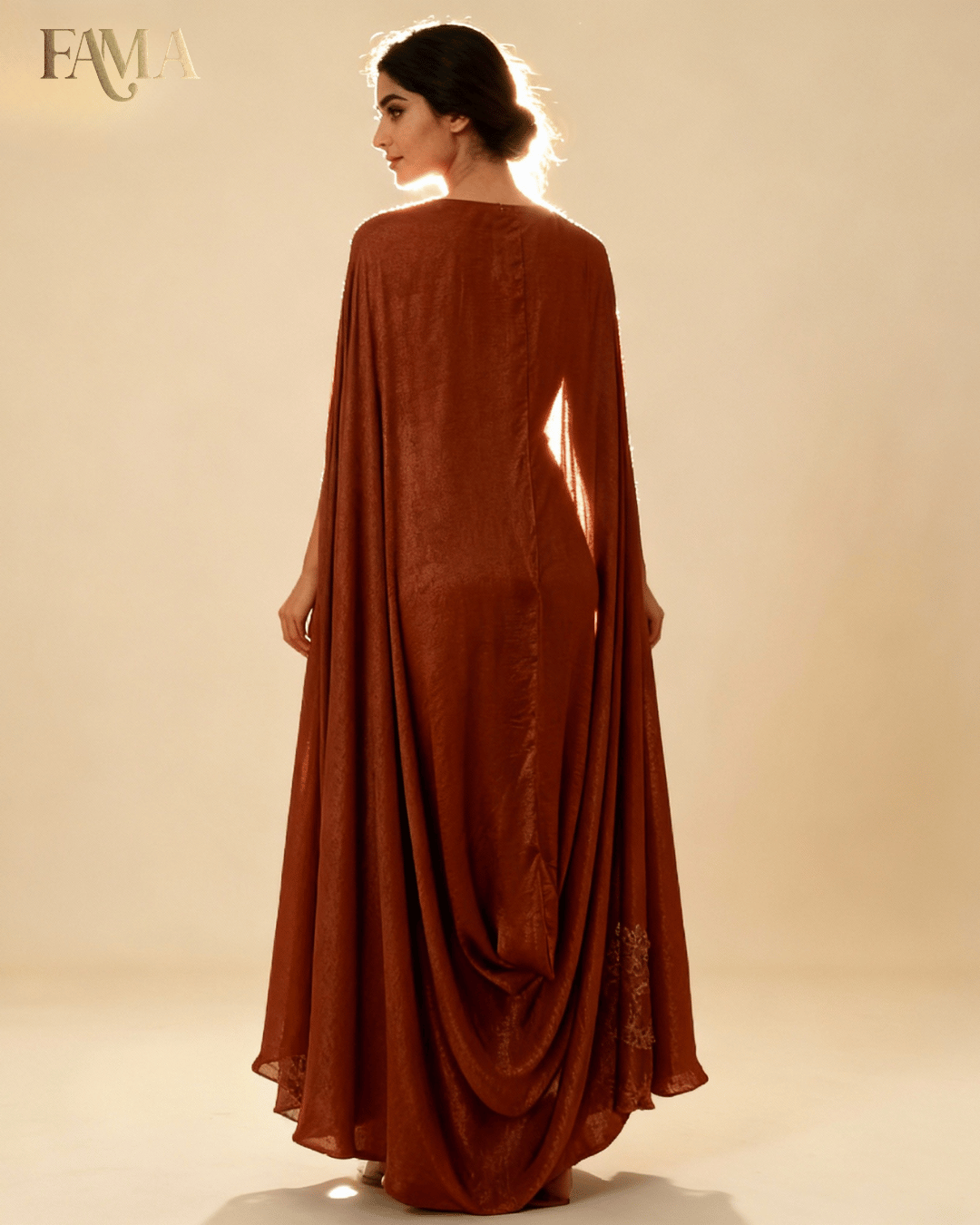Amber Dune Cape Gown E 4