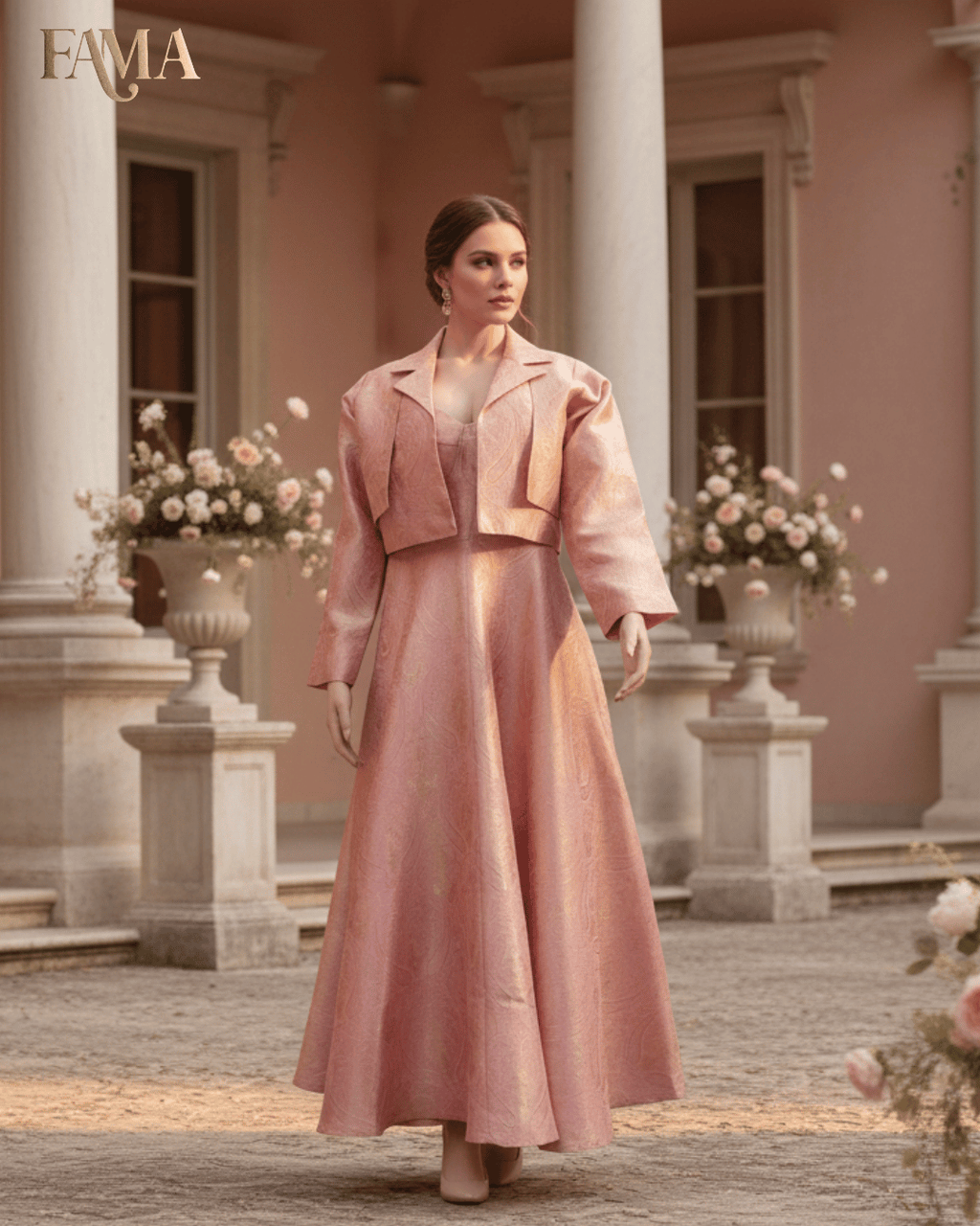 Rosé Monarch Gown Set QB