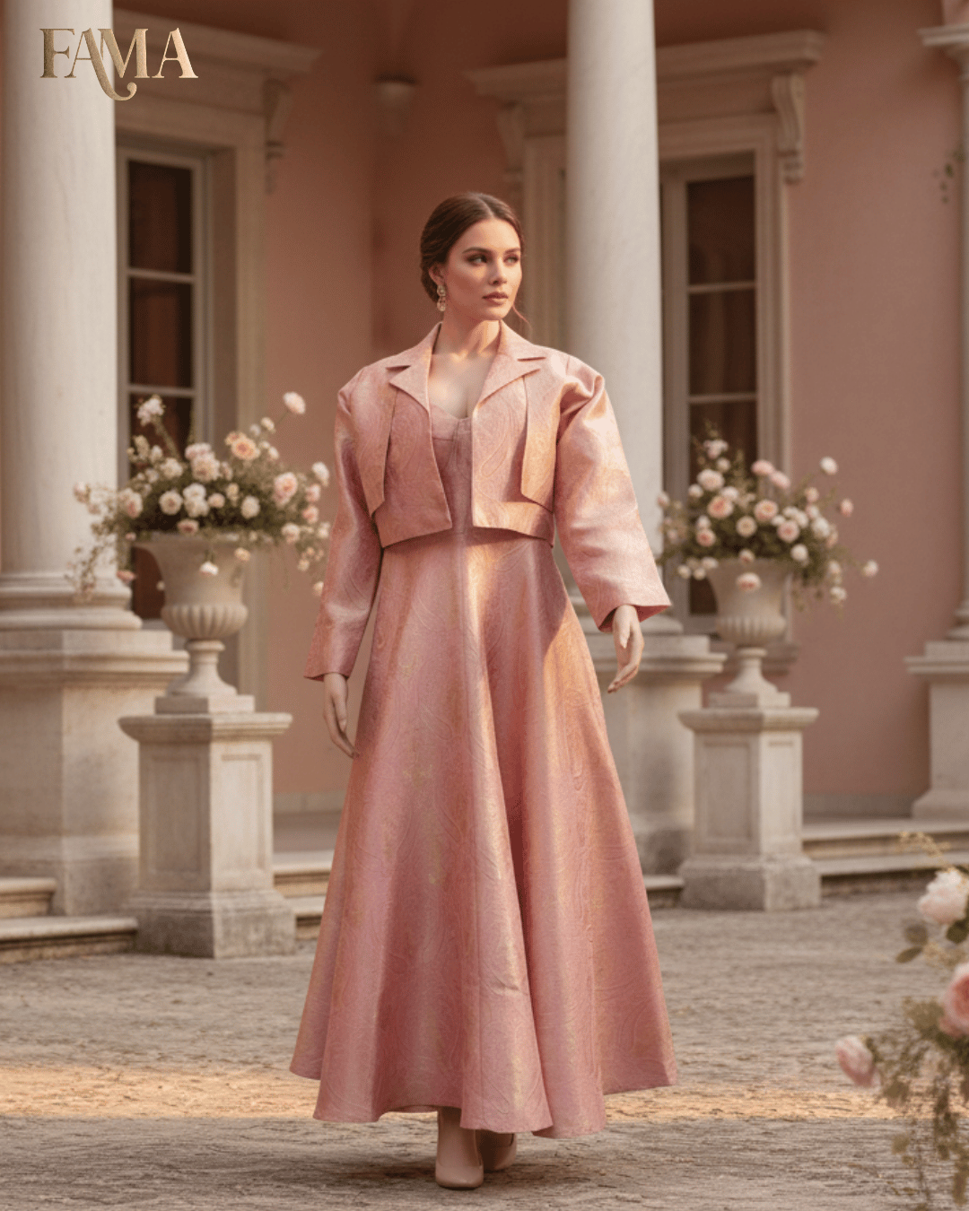 Rosé Monarch Gown Set QB