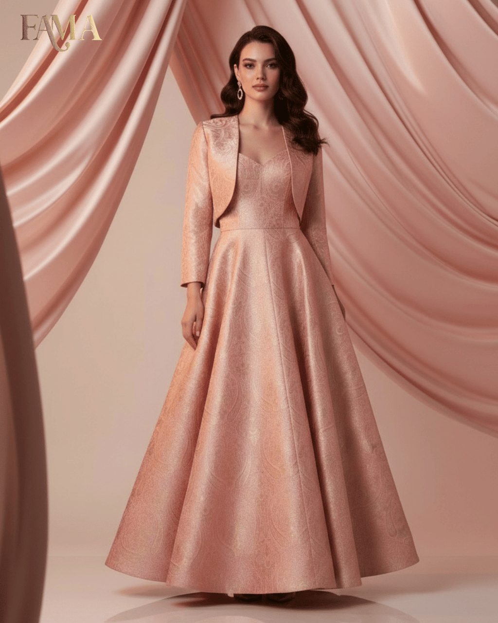 Rosé Monarch Gown Set QB