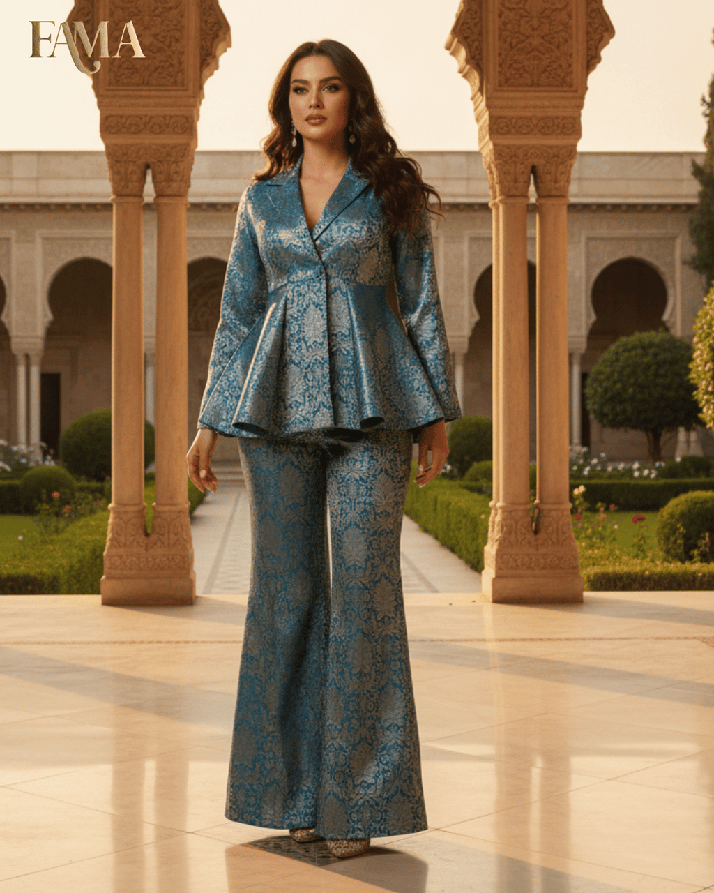 Azure Royale Co-ord Set QB