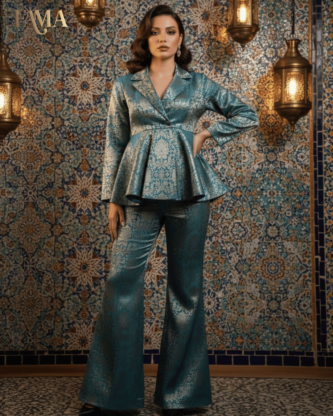 Azure Royale Co-ord Set QB