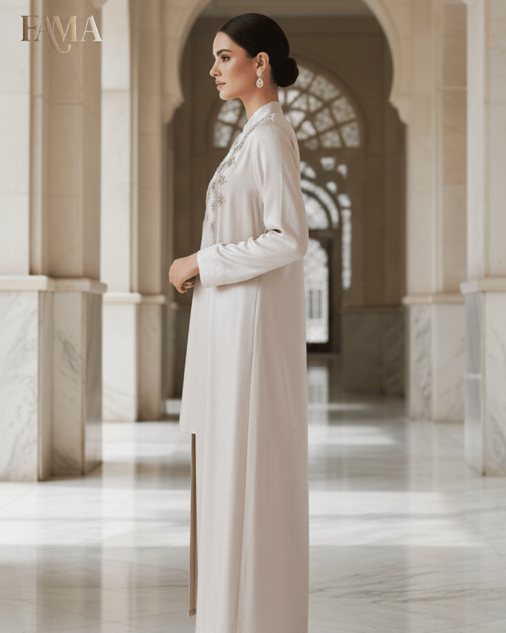 E2 Ivory Elegance Front-Open Jacket Set E2-4/B/7