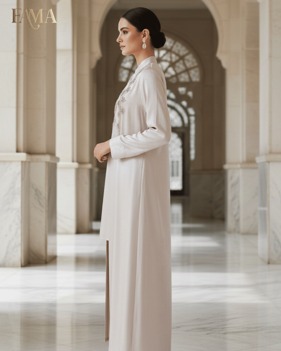 E2 Ivory Elegance Front-Open Jacket Set E2-4/B/7