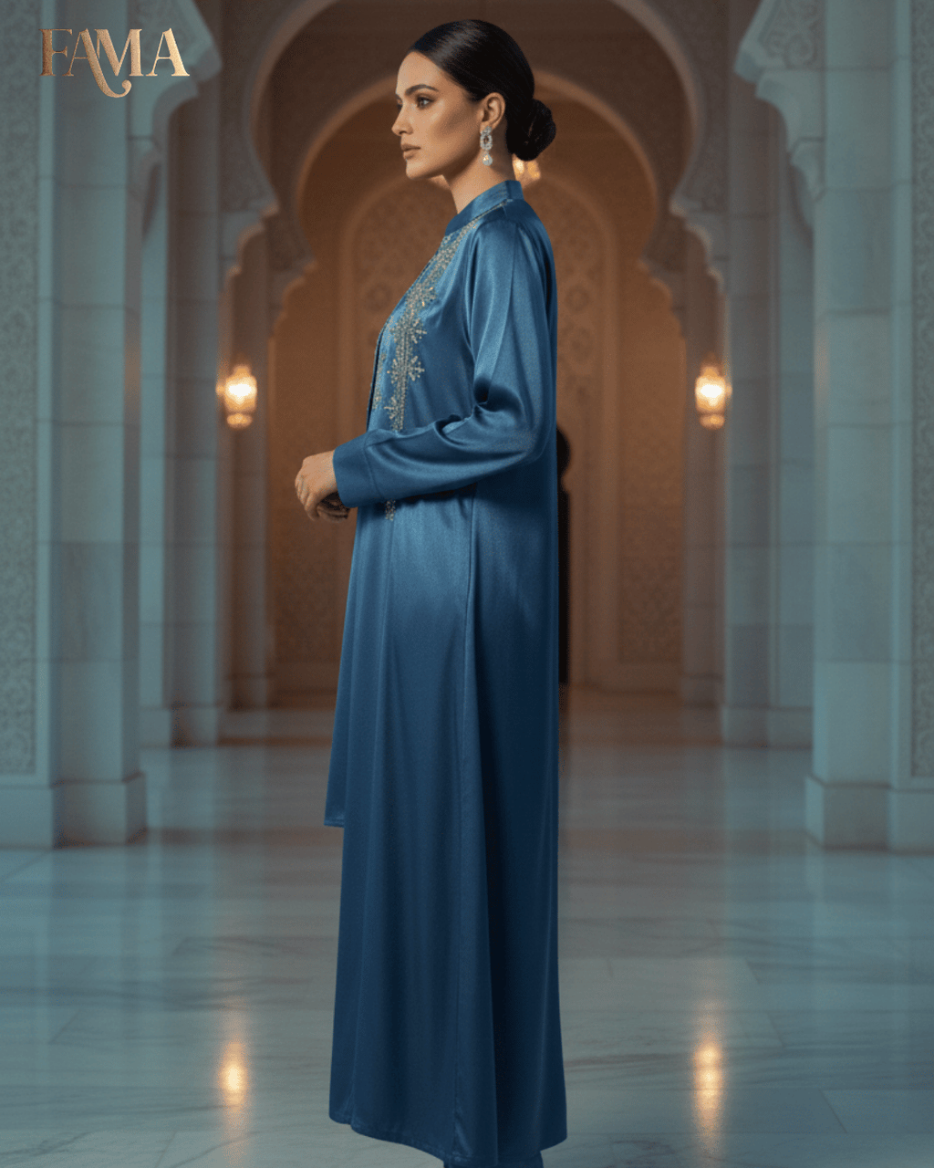 E2 Sapphire Royale Embellished Jacket Set E2-4/B/7