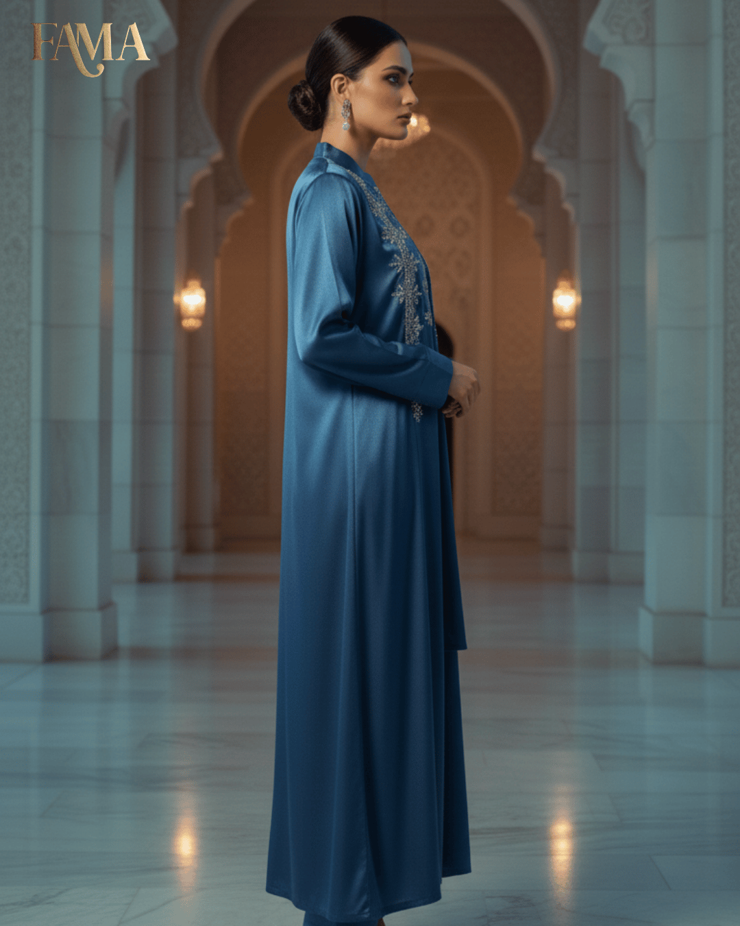 E2 Sapphire Royale Embellished Jacket Set E2-4/B/7