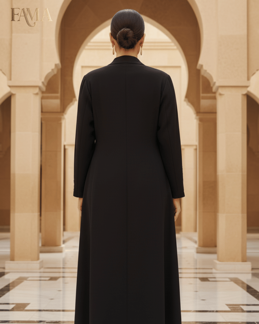 E2 Noir Cascade Layered Cape Gown E2-11/B/10