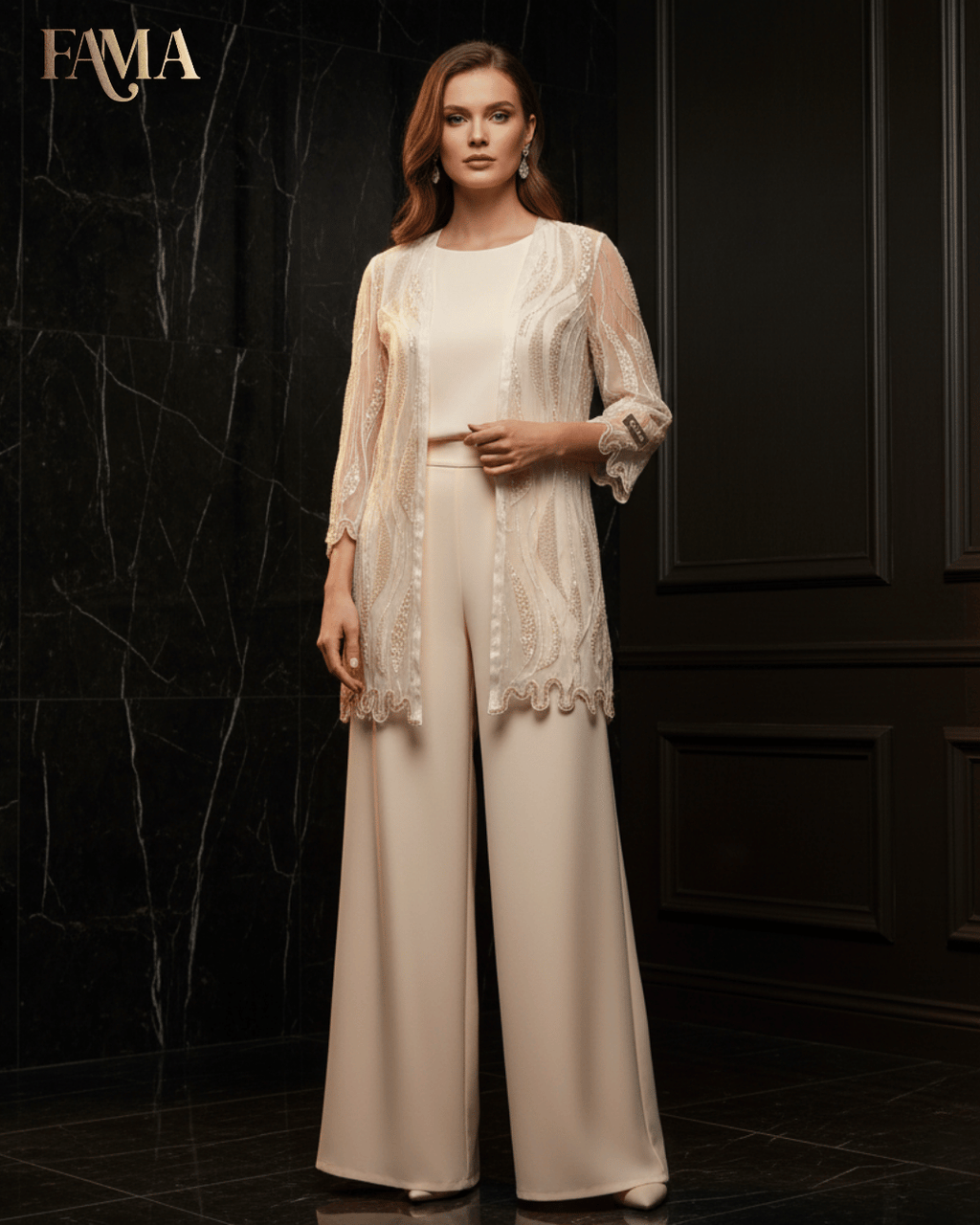 Ivory Whisper Embellished Co-ord Set E 5