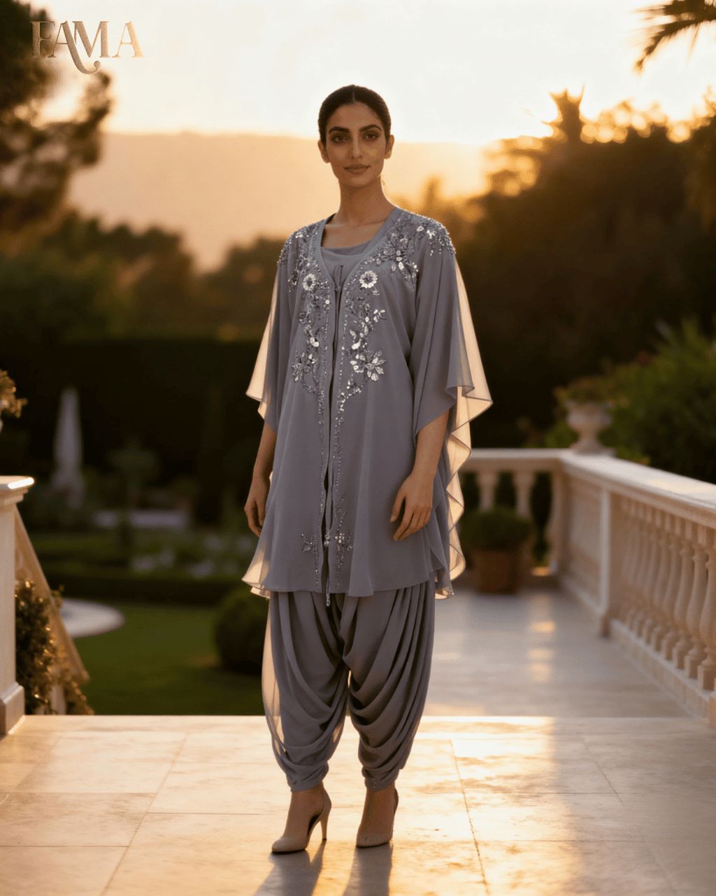 Moonstone Grace طقم قفطان مطرز E 2 G