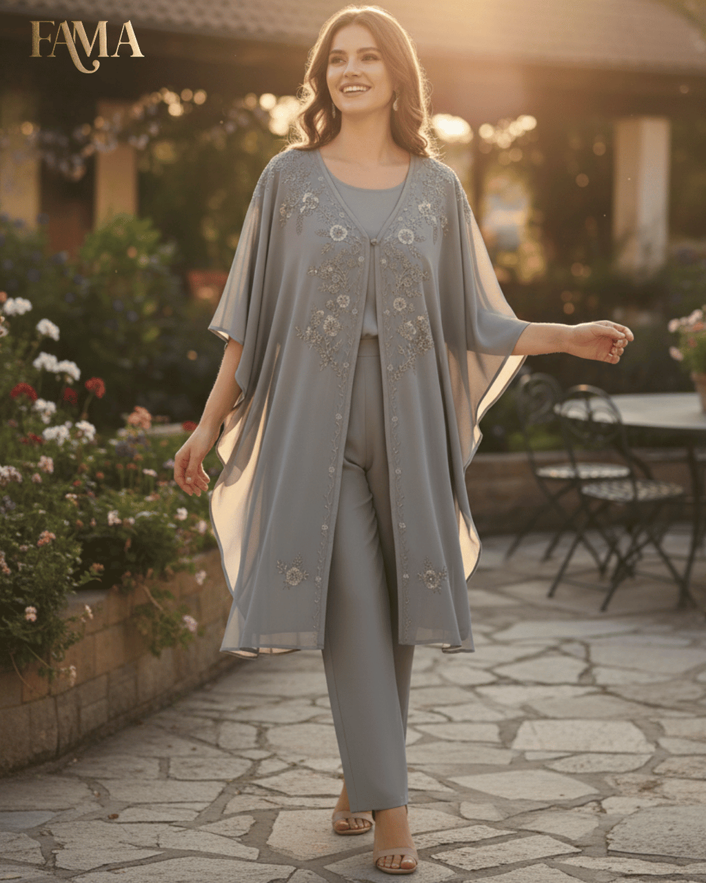 Moonstone Grace طقم قفطان مطرز E 2 G