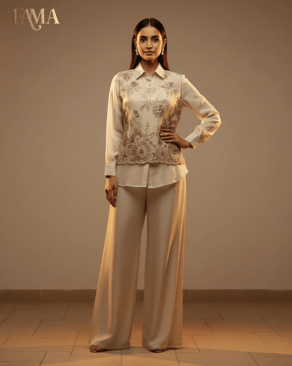 Embellished Gold Serenity Co-ord Set E 1