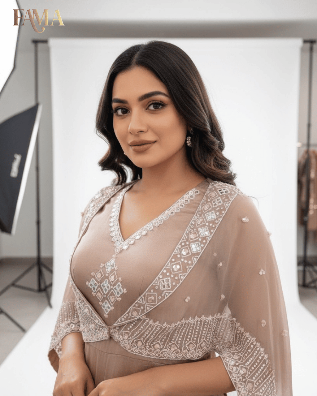 Blush Pearl Cape-Style Jumpsuit I 28