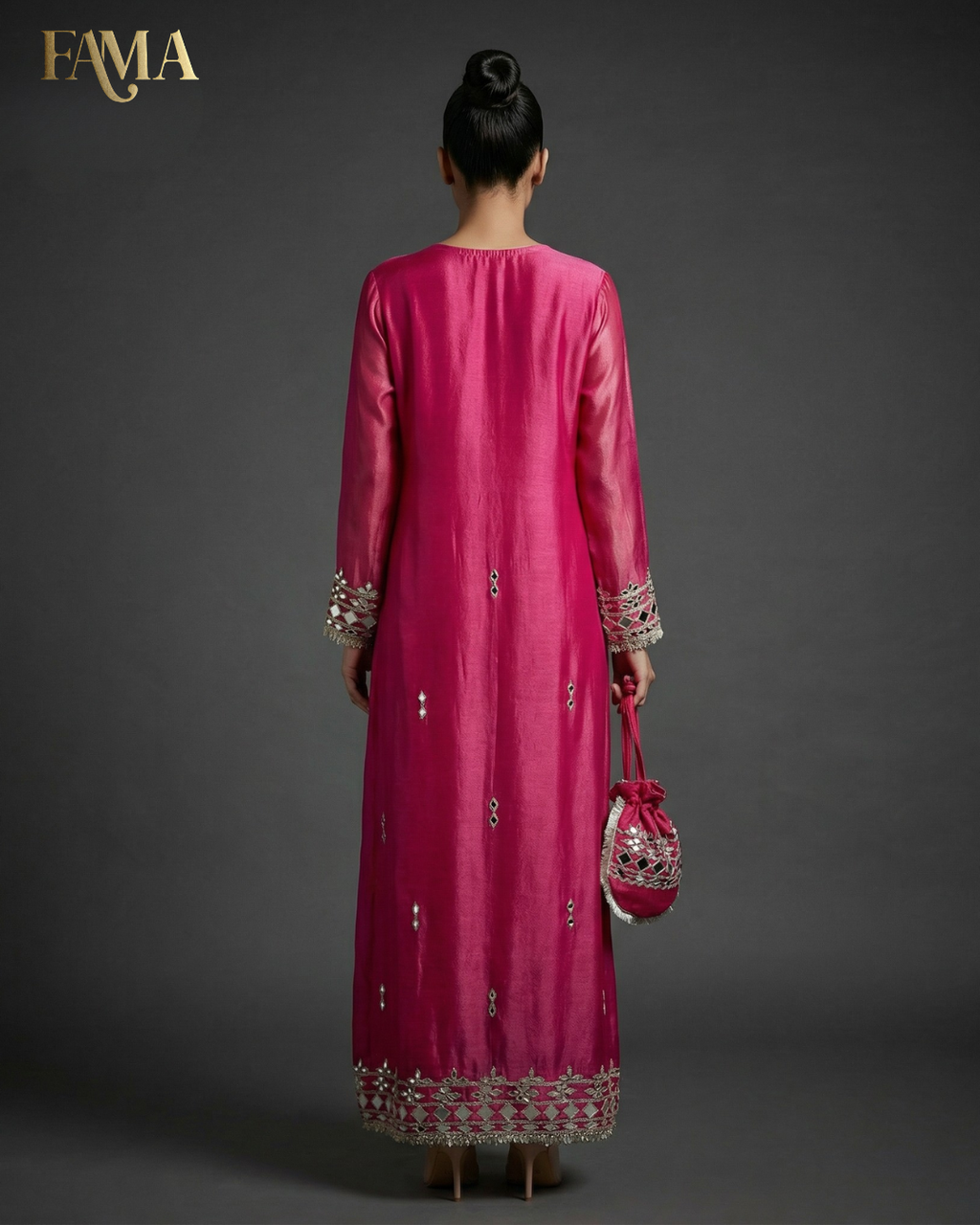 DP Blossom Radiance Mirror-Work Kaftan DP-4/P/10