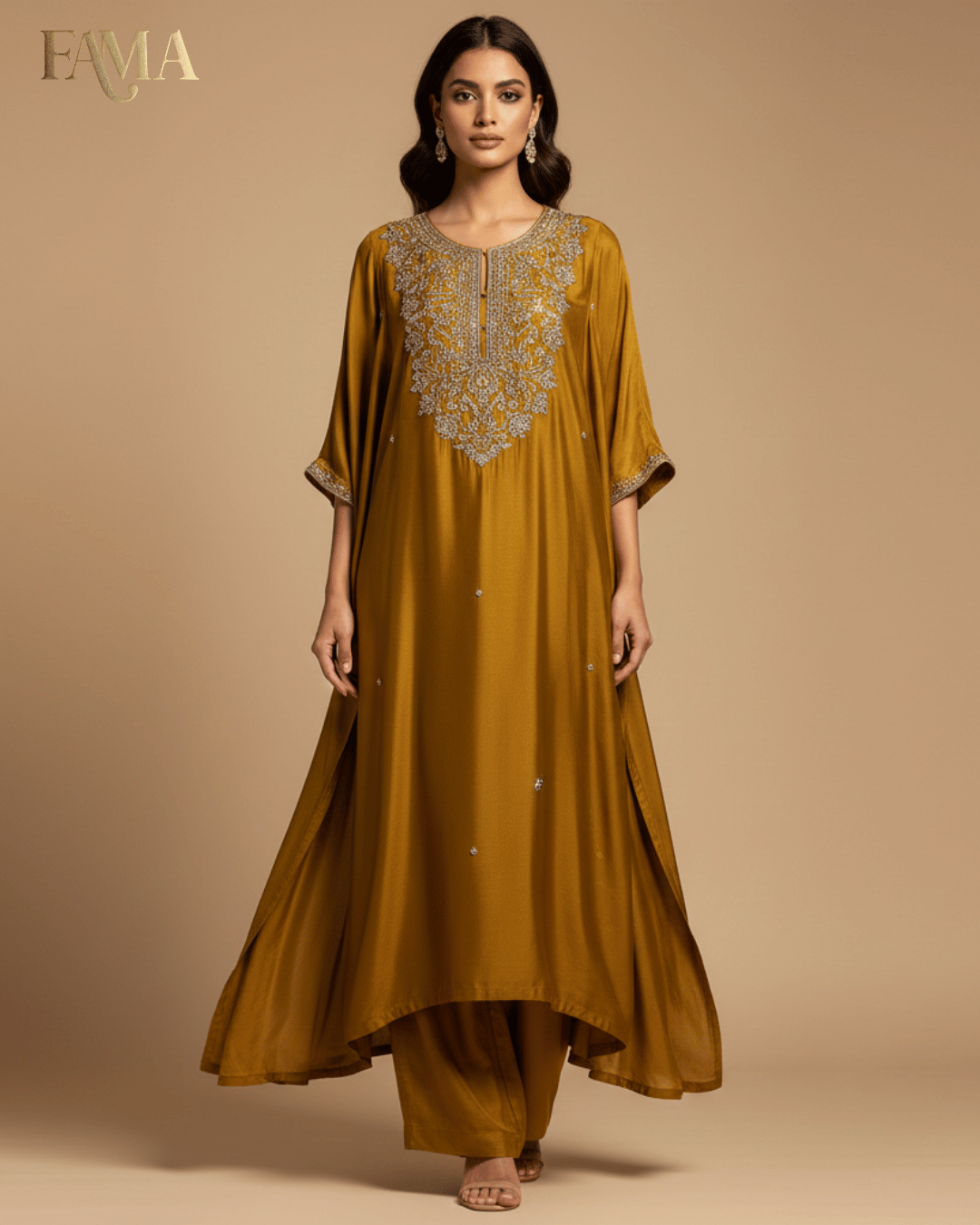 E2 Amber Royale Embroidered Flow Set E2-19/A/5