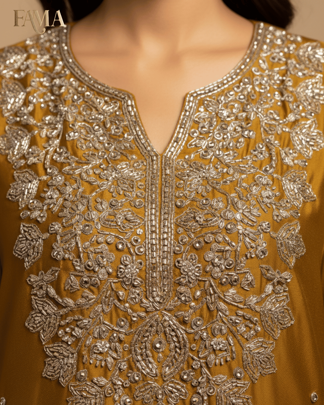 E2 Amber Royale Embroidered Flow Set E2-19/A/5