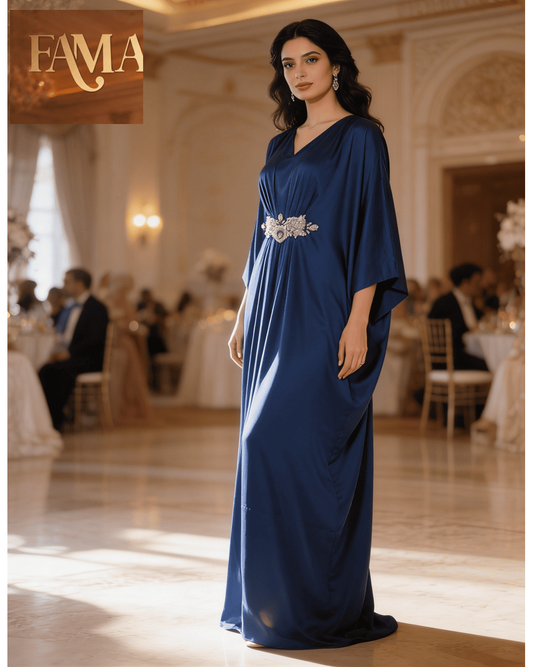 E4-1 – Regal Flow Evening Kaftan