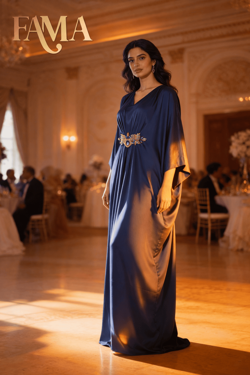 E4-1 – Regal Flow Evening Kaftan