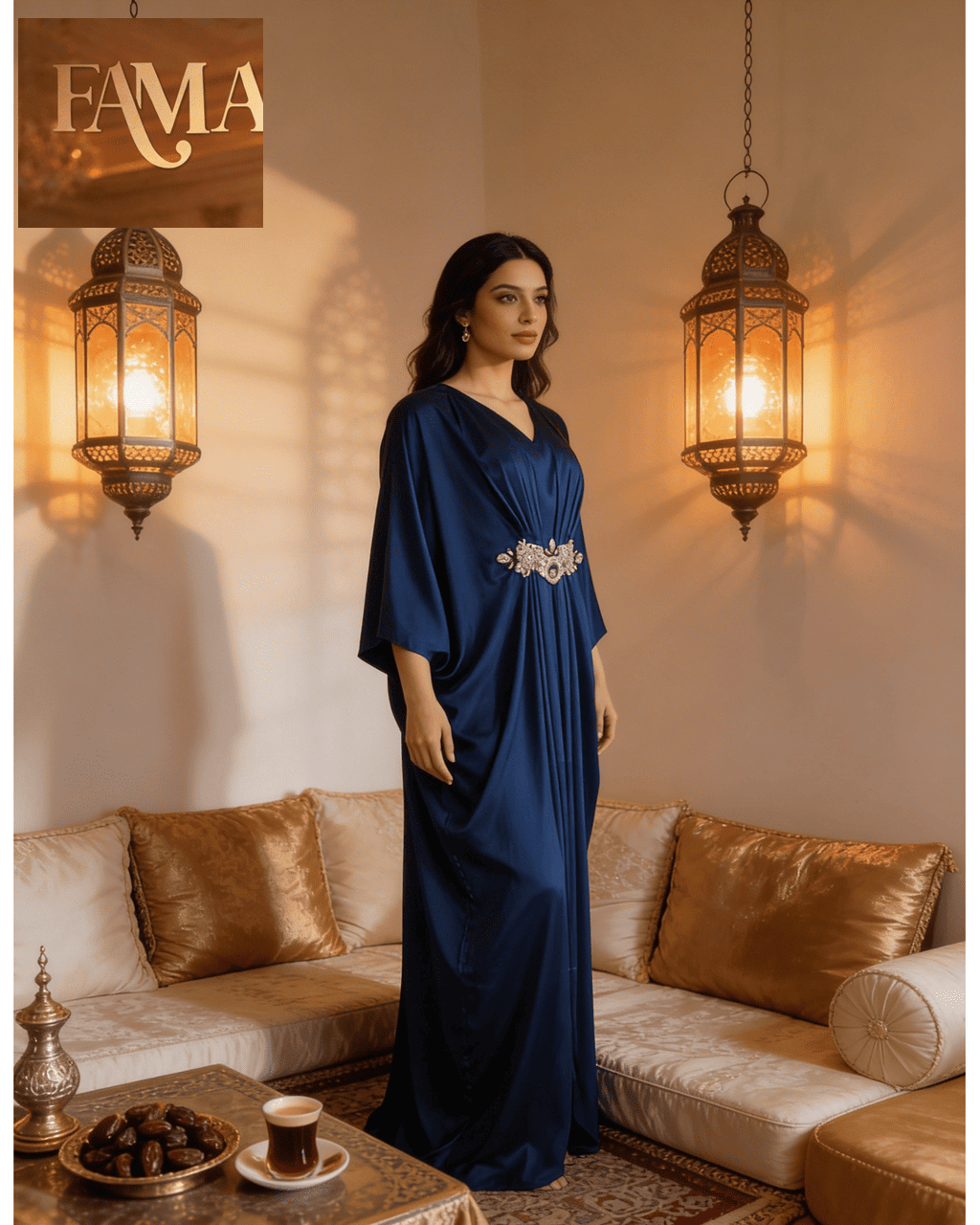 E4-1 – Regal Flow Evening Kaftan