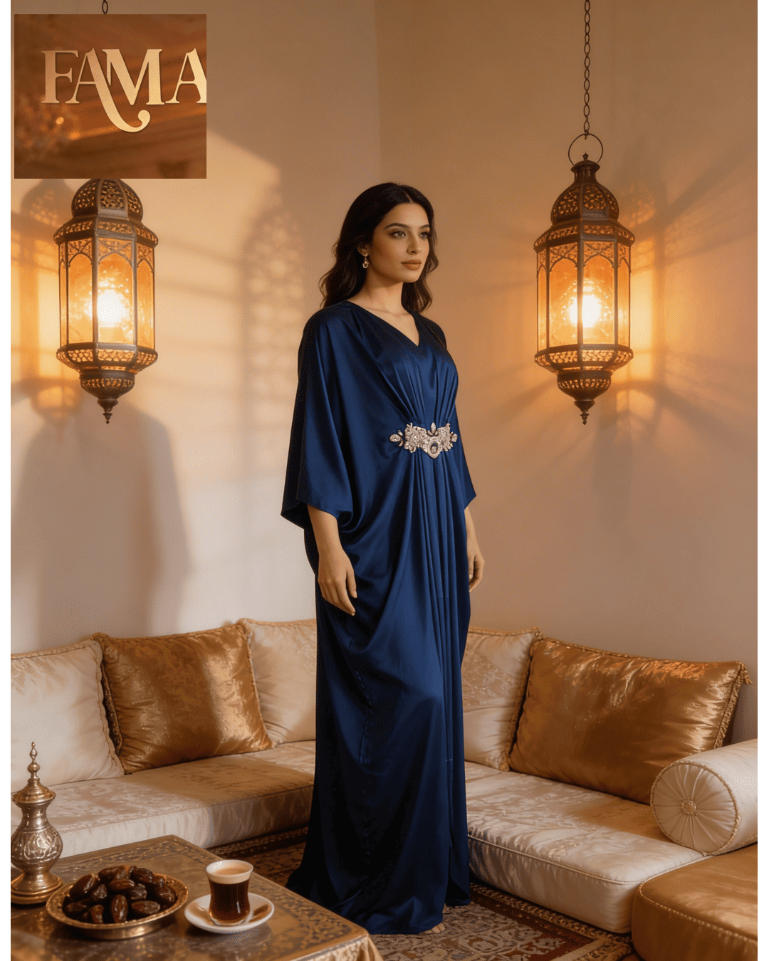 E4-1 – Regal Flow Evening Kaftan