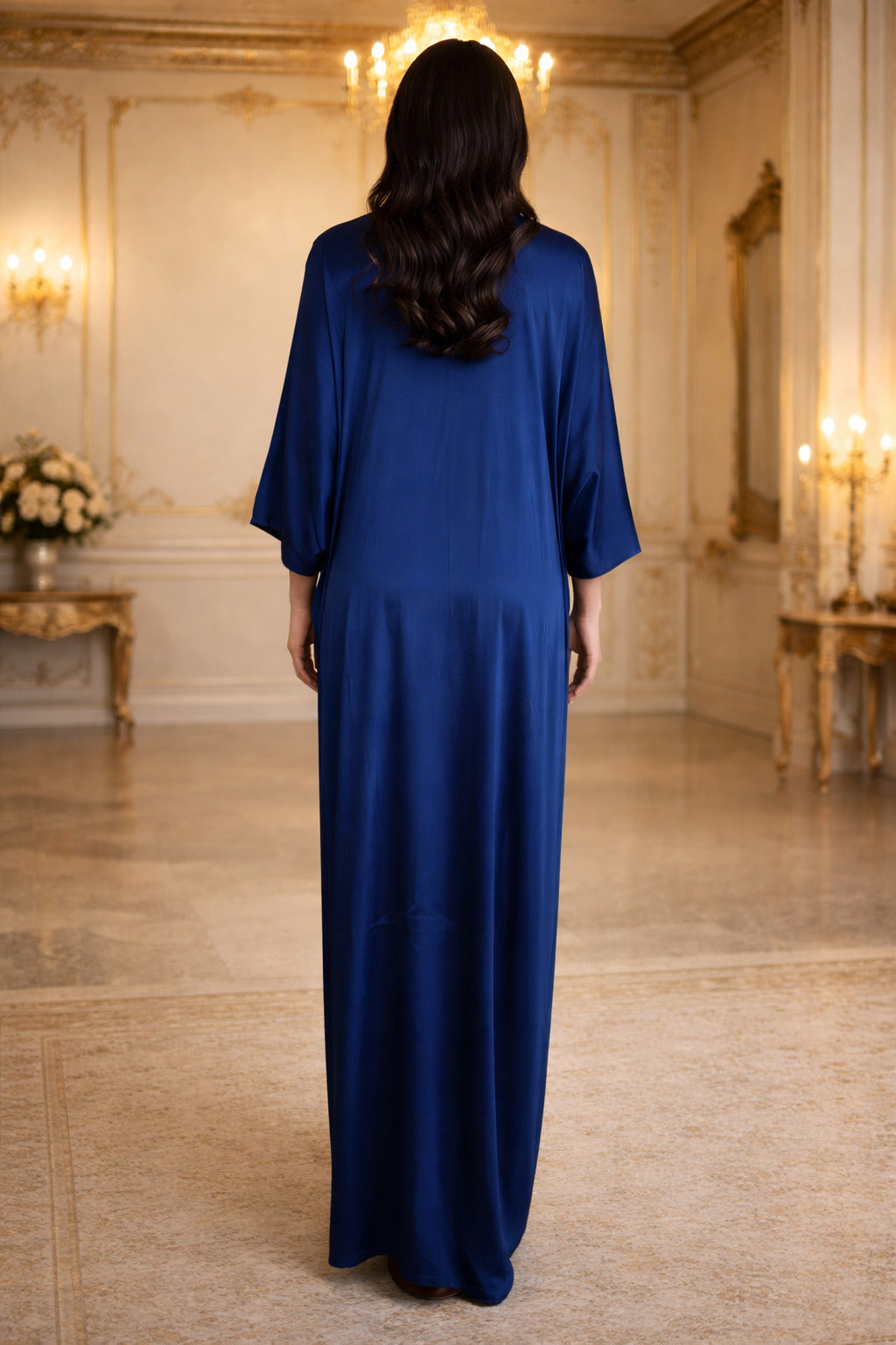 E4-1_BLUE_EA Sapphire Blue Classic Kaftan