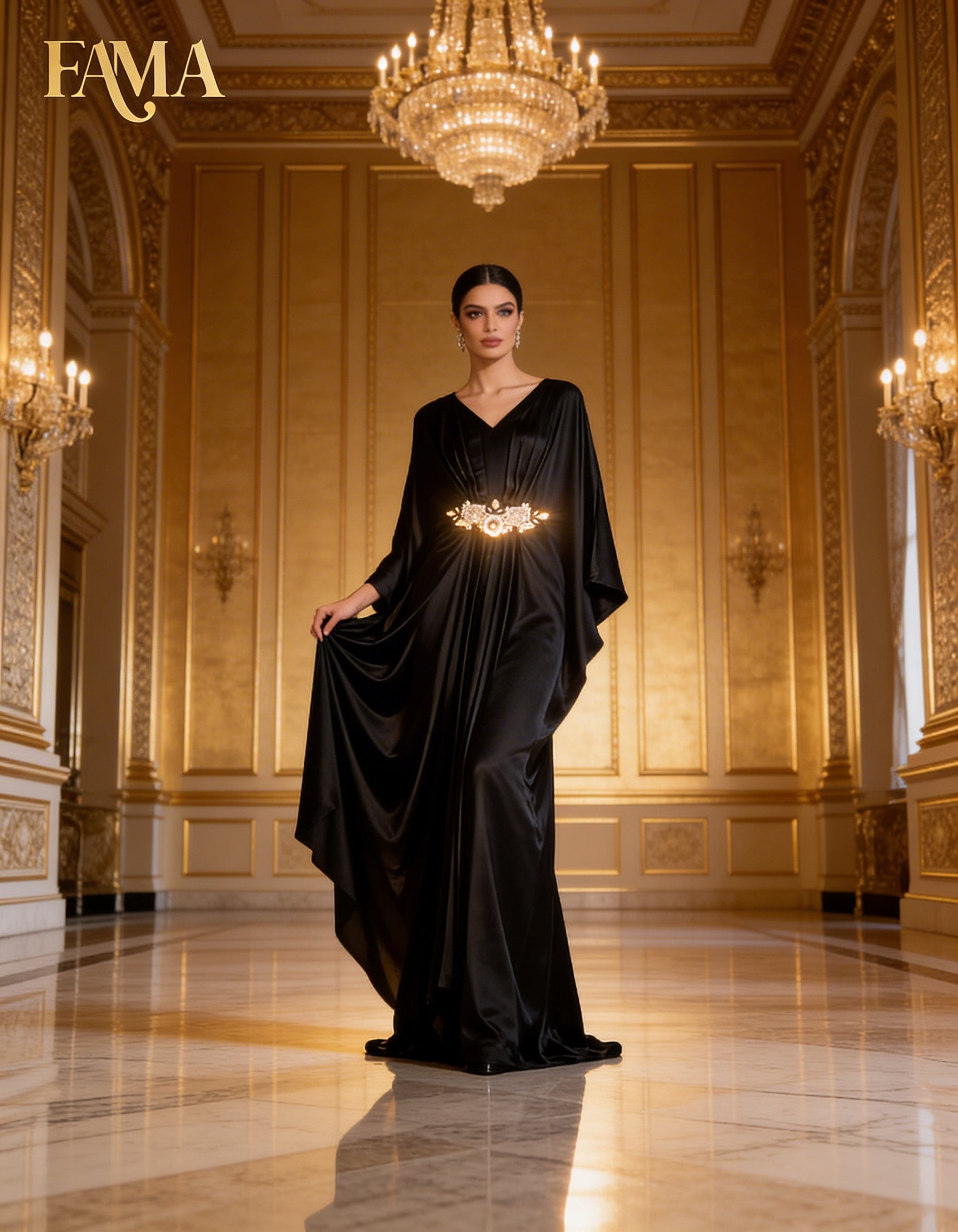 E4-1 – Regal Flow Evening Kaftan