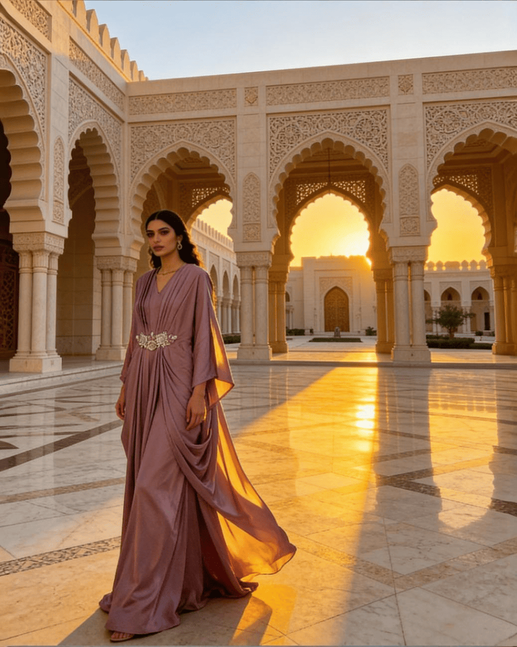 E4-1 – Regal Flow Evening Kaftan