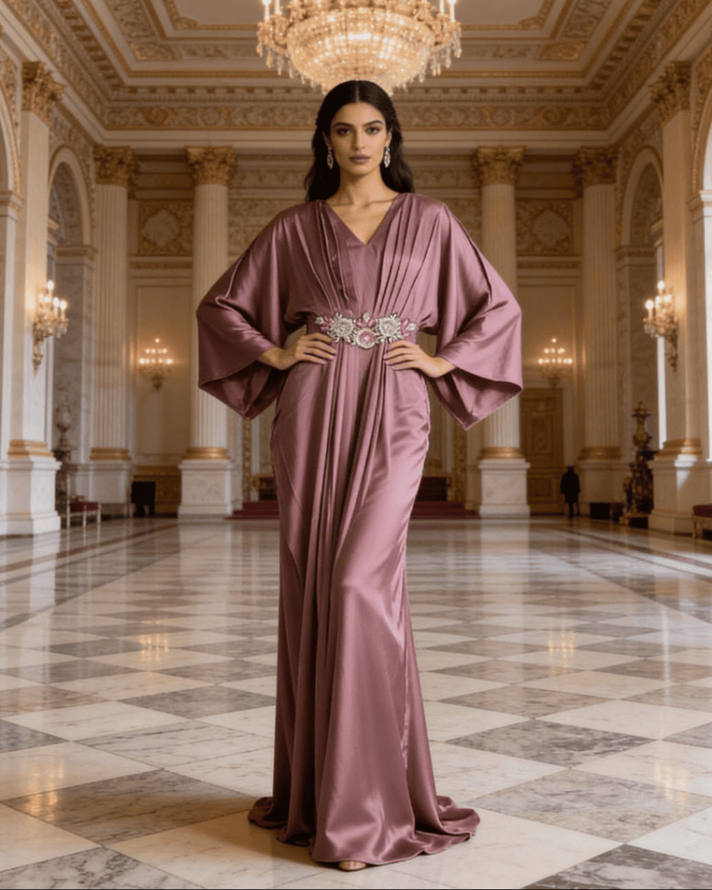 E4-1 – Regal Flow Evening Kaftan