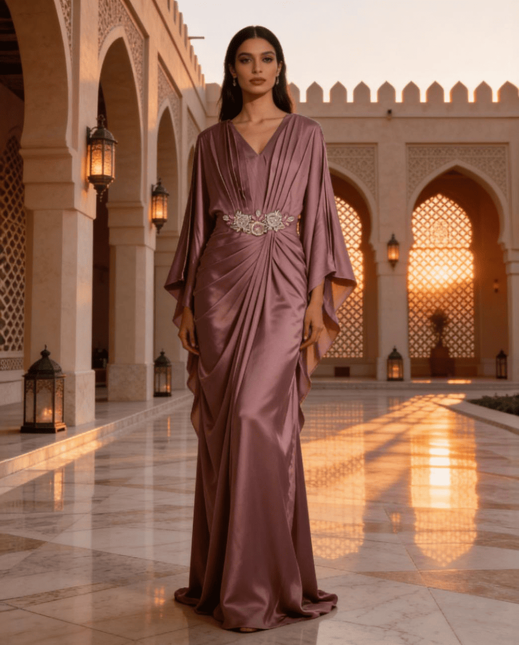 E4-1 – Regal Flow Evening Kaftan