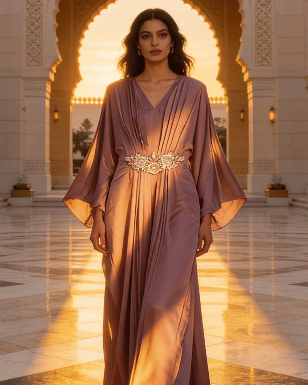E4-1 – Regal Flow Evening Kaftan