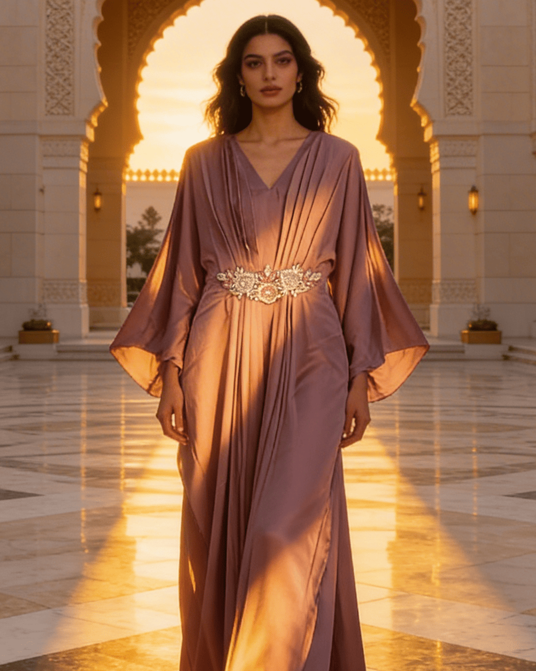E4-1 – Regal Flow Evening Kaftan