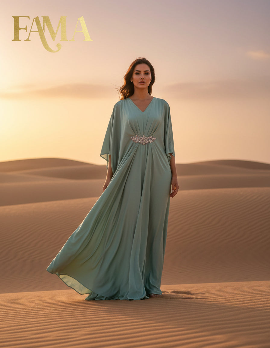 E4-1 – Regal Flow Evening Kaftan