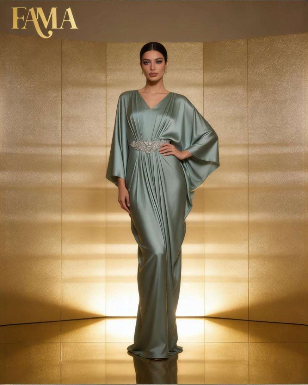 E4-1 – Regal Flow Evening Kaftan