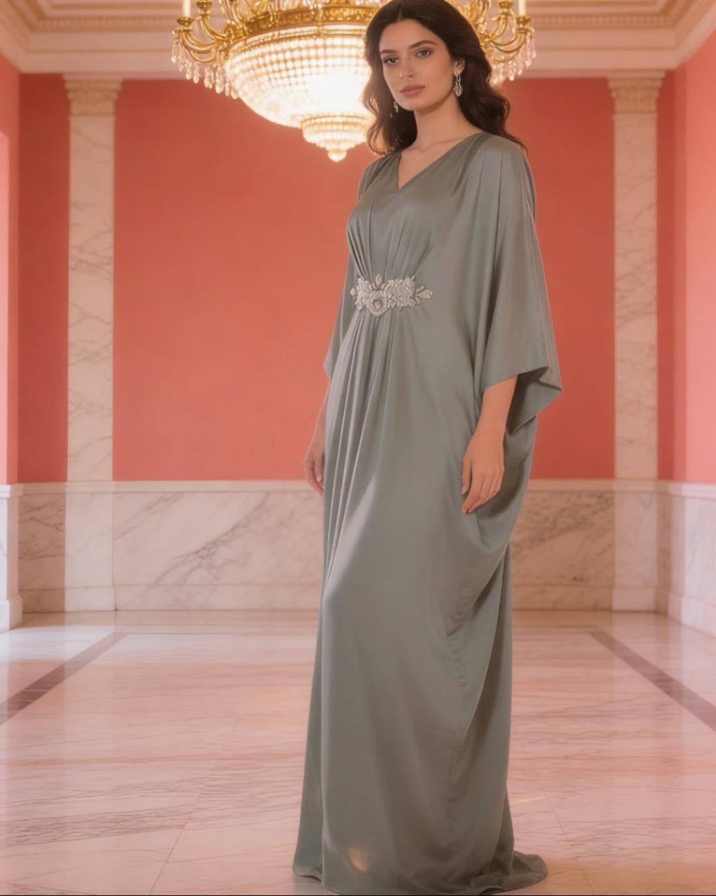 E4-1 – Regal Flow Evening Kaftan