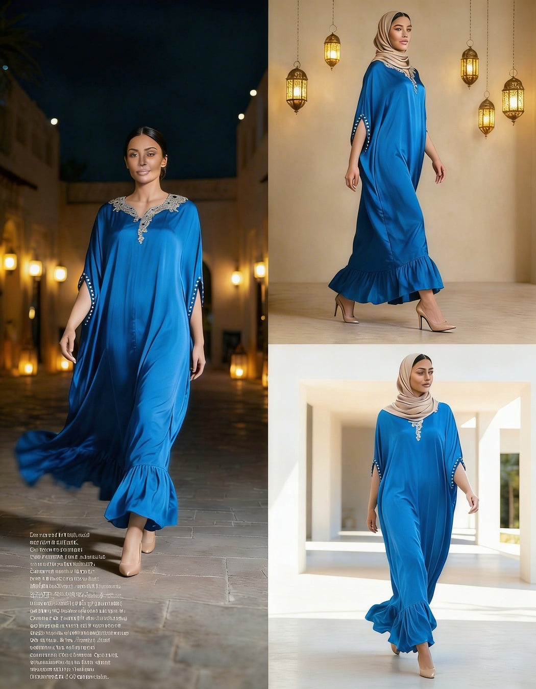 E4-20_BLUE_ES Royal Blue Statement Kaftan