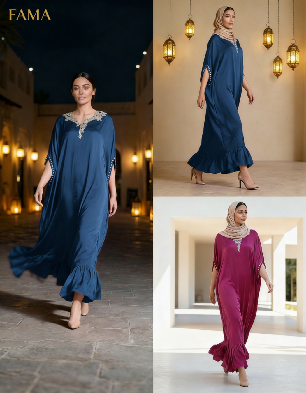 E4-20_BLUE_ES Royal Blue Statement Kaftan