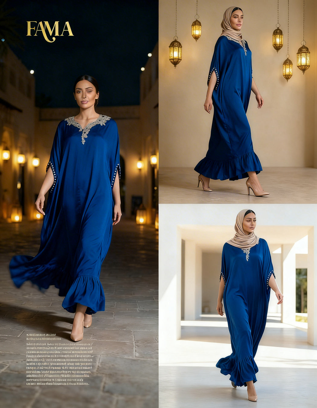 E4-20_BLUE_ES Royal Blue Statement Kaftan