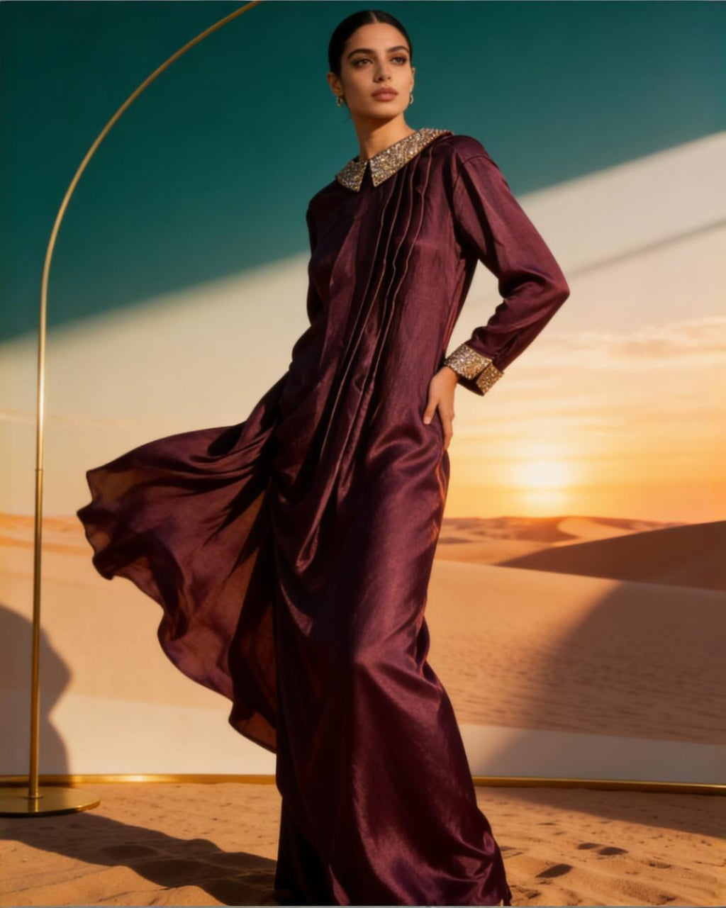 E4-3 – Royal Plum Elegance Dress
