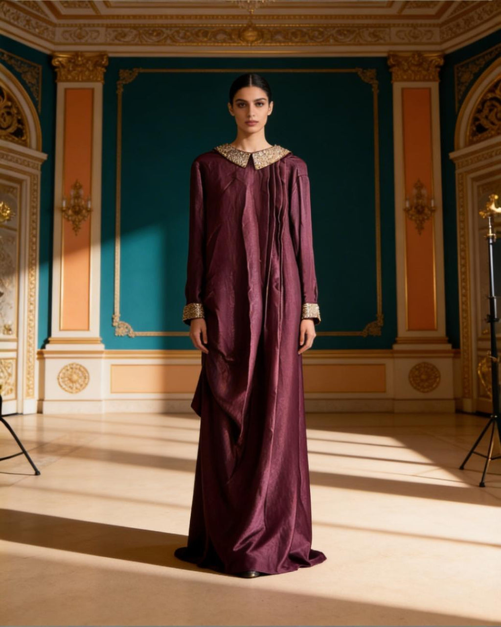 E4-3 – Royal Plum Elegance Dress