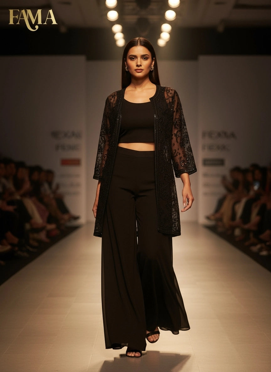 Noir Sequins Co-ord Set I 25