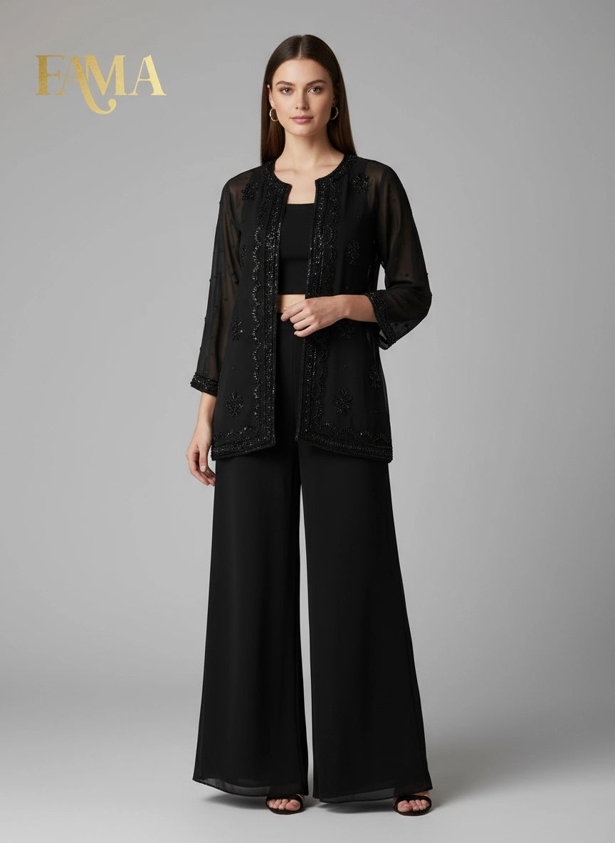 Noir Sequins Co-ord Set I 25