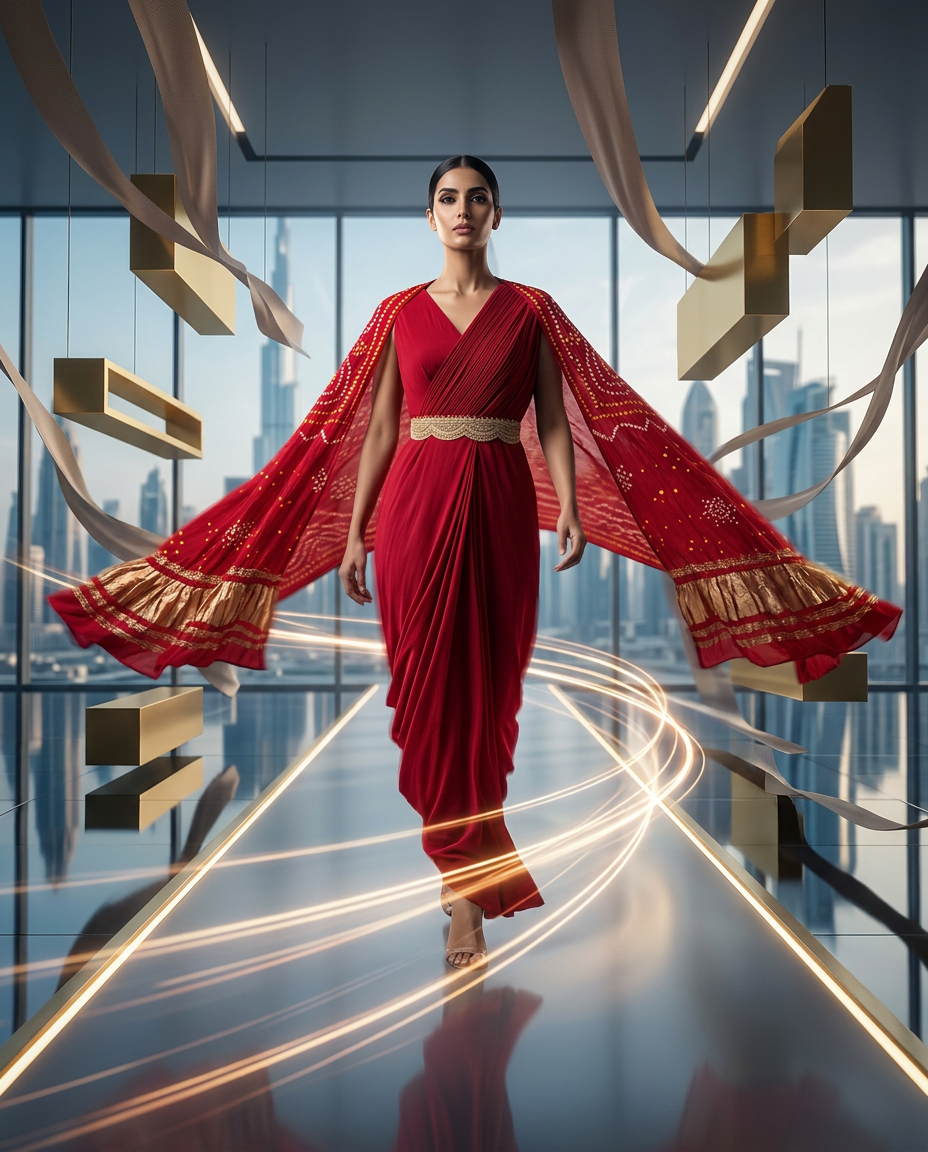 PA-1_RED_ES Crimson Draped Regal Set