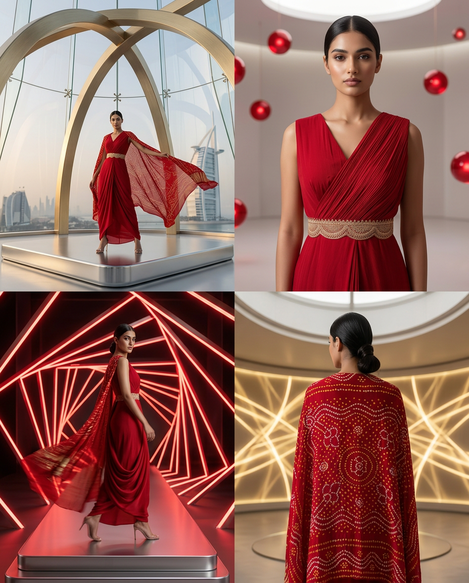 PA-1_RED_ES Crimson Draped Regal Set