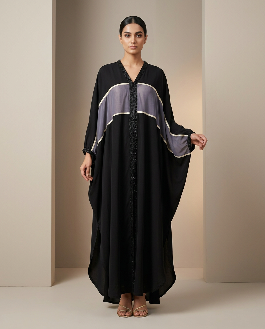 PA-4_BLACK_ES Midnight Black Regal Drape Set