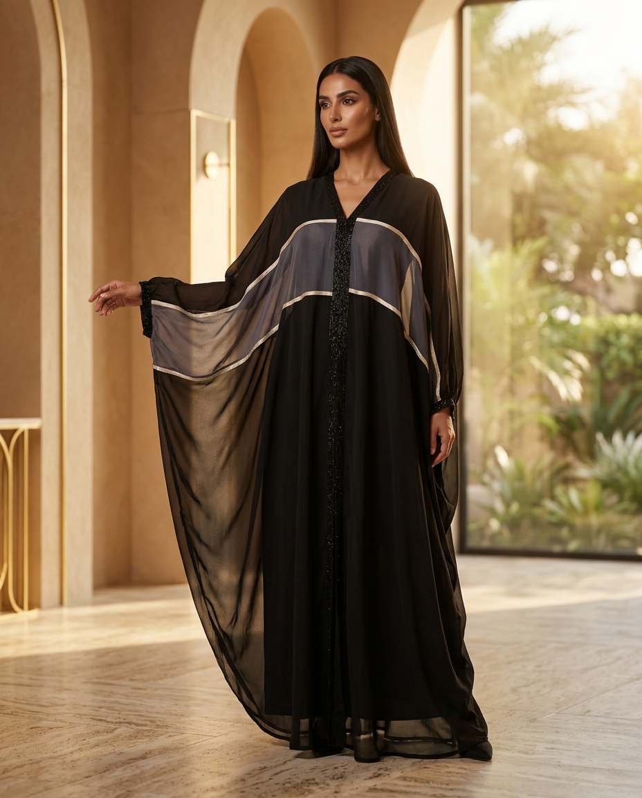 PA-4_BLACK_ES Midnight Black Regal Drape Set
